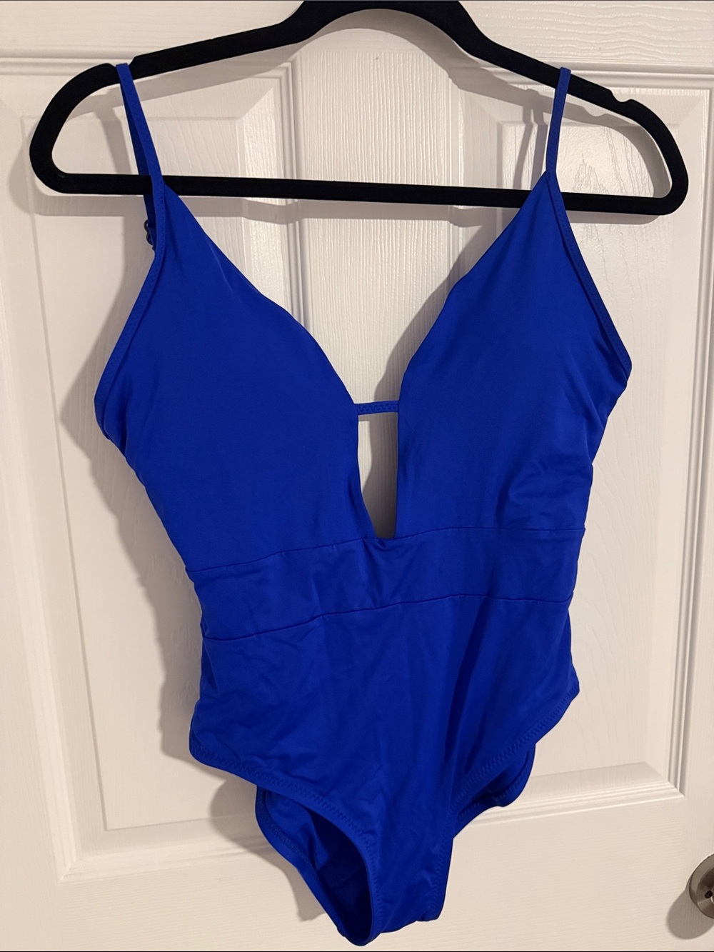 BECCA Royal Blue Banded One-Piece Swimsuit